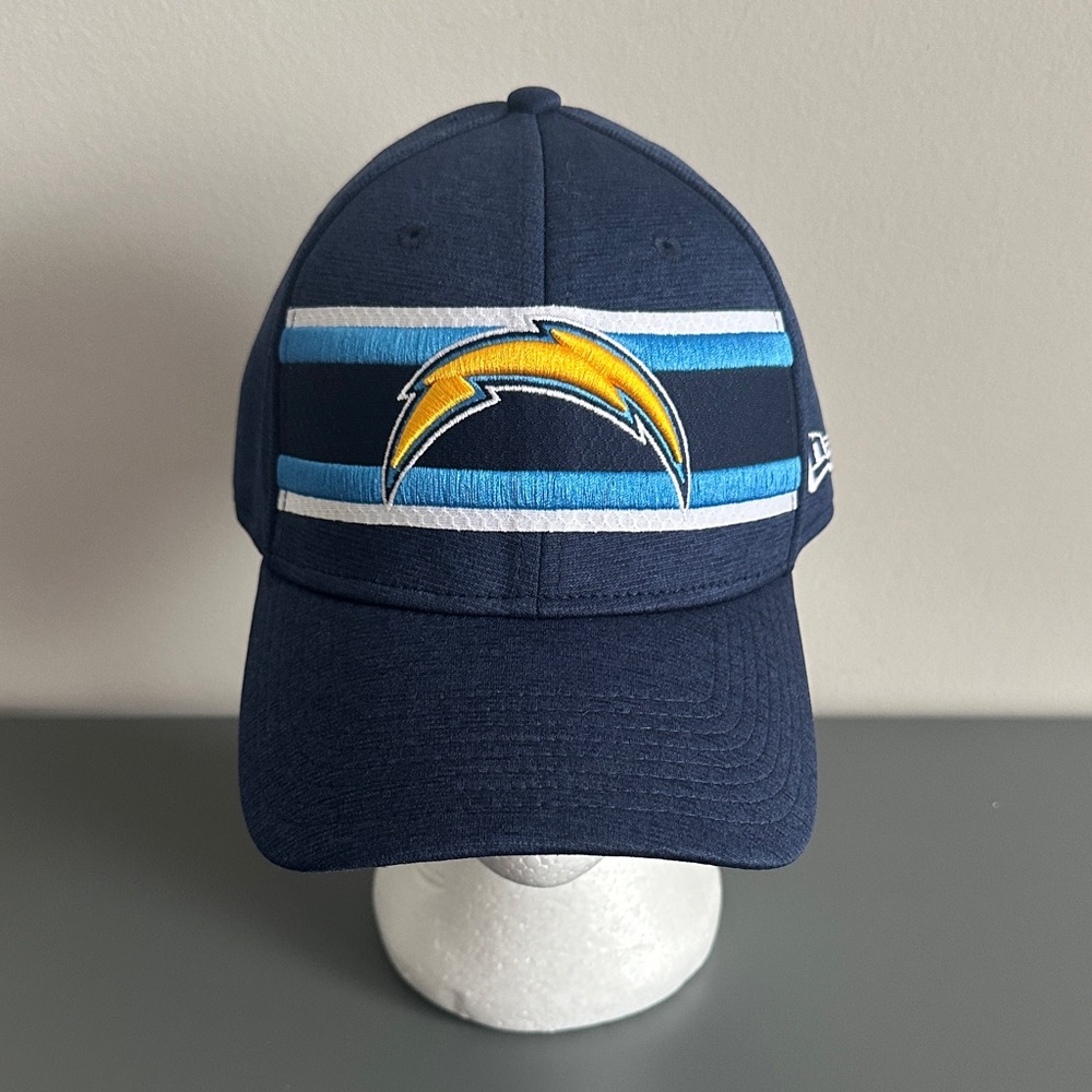 NFL New Era Los Angeles Chargers Navy Blue with Yellow Logo Fitted Hat